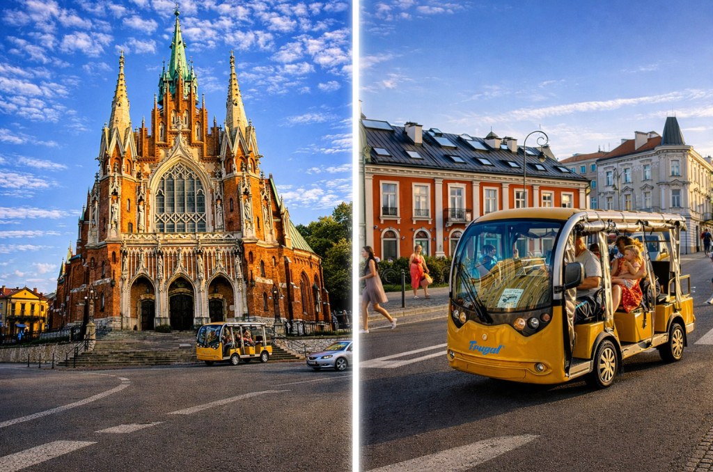 Krakow sightseeing by electric car - Krakow city tours with