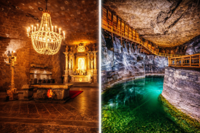 Salt Mines green lake