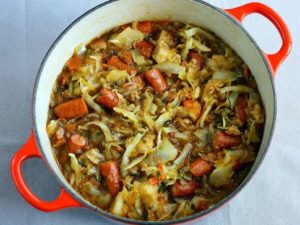 Bigos in a big pot