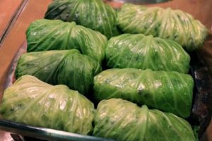 Traditional Polish food - cabbage rolls