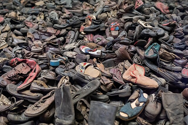 Exhibit of Auschwitz Shoes in Block 4